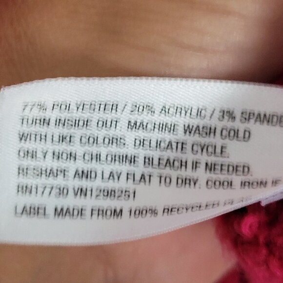 A New Day Drop Shoulder Sweater Sz XL Pink Heavyweight Thick Puff Sleeve VGC - Picture 5 of 9